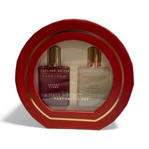 Sand + Fog “Secret Flame & White Vanilla” Body Oil Set 0.5 Oz - NWT*